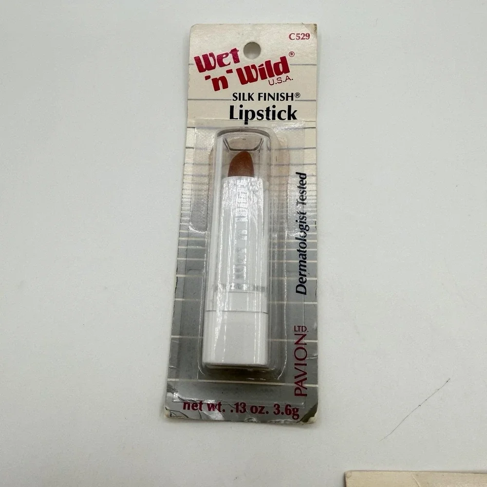 Vtg Wet 'n Wild Silk Finish Lipstick 1991 Pavion NOS Sealed Blister Pack LOT 10
